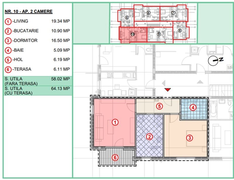 Ilfov 2cam dec, et1,2, 64mp, langaSTB, finalizat, semicentral Popesti-Leordeni